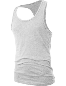 Men Muscle Tank Top T Shirt Ribbed Fashion Sleeveless Gym Tee Casual A-Shirt - Picture 1 of 81