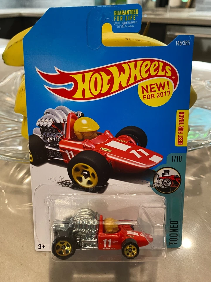 2017 Hot Wheels 145/365 Tooned 1/10 Head Starter Rosso - Immagine 1 di 1