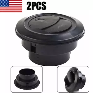 75mm Diesel Parking Heater Duct Hose Pipe Air Vent Outlet Closeable Rotatable 2x - Picture 1 of 8