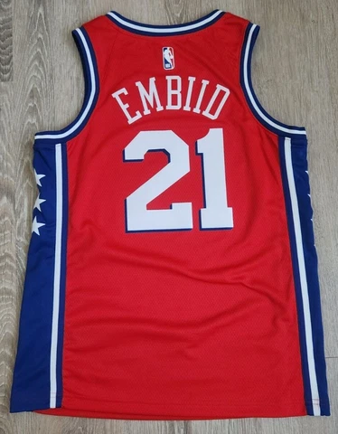 Philadelphia 76ers Joel Embiid Nike Swingman Jersey Men's Size Medium Cover