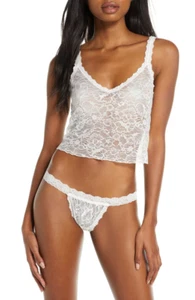 Tanga de encaje transparente de tiro bajo Hanky Panky talla única estilo 4TwinkSBX NUEVO SIN ETIQUETAS - Imagen 1 de 1