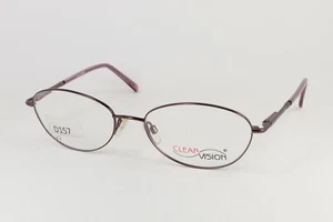 CLEAR VISION LYNN in Berry 56-18-135 Eyeglass Frames Flex Hinges D157 - Imagen 1 de 11