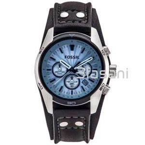 Fossil CH2564 Para Hombre Coachman Cuarzo Acero Inoxidable Negro Puño Reloj 45mm - Imagen 1 de 6
