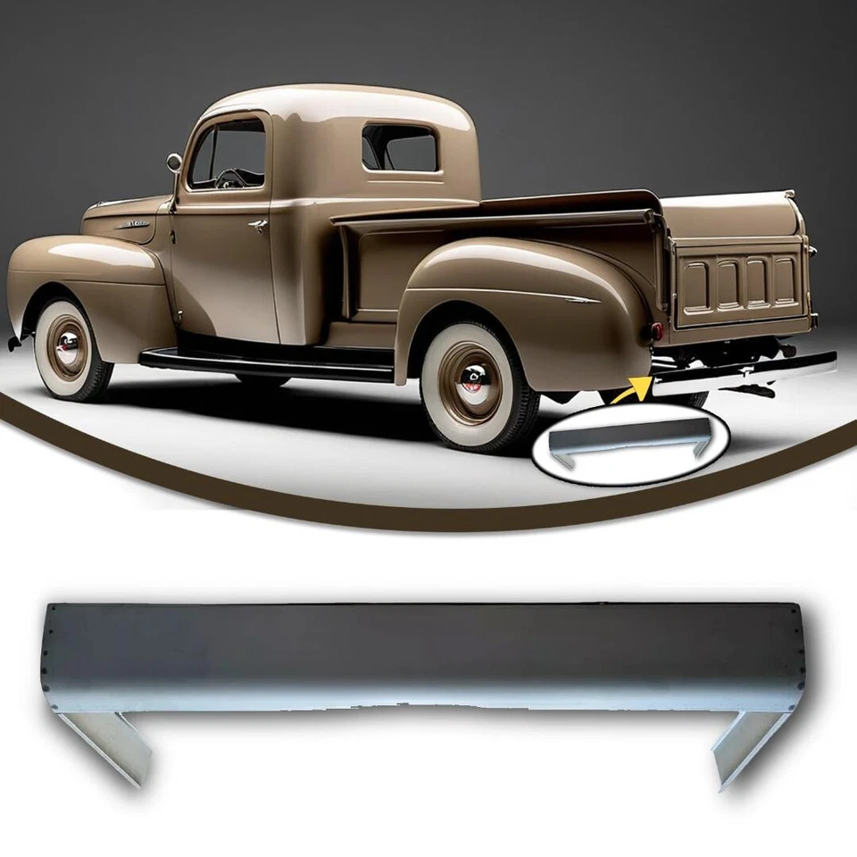 1942 1946 47 1948 1949 1950 Ford Pickup Truck F1  Rear Bumper Smooth Roll Pan - Изображение 1 из 1