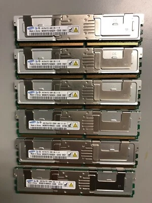 Memoria RAM de servidor 24 GB 6x 4 GB Samsung 4 GB 2RX4 PC2-5300F-555-11-E0 DDR2 Foto 1 de 2
