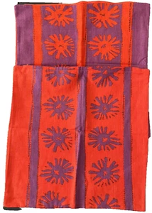 2 IKEA Lappljung Pillow Covers Purple Orange Starburst Stripes NWOT 20” - Picture 1 of 4