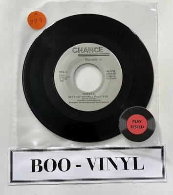 Cortez Harris - Say That You Will 7” US Import Vinyl Record Soul Funk NM - Bild 1 von 4