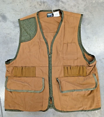 Vintage SAFTBAK Men's XL Hunting Vest Back Pouch Padded Shoulder - Image 1 of 4