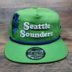 Seattle Sounders FC New Era Heritage The Golfer Snapback Hat Cap Rave Green NEW - Picture 1 of 12