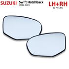Rh+Lh Wing Side View Door Mirror Glass Len Fits Suzuki Swift Hatchback 2012 2017