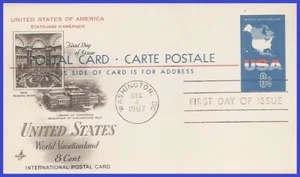 USA5 #UX54 U/A ARTCRAFT FDC Map - Picture 1 of 1