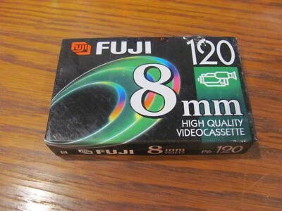 Fuji 120 8 мм высокого качества видео кассета ленты P6-120 совершенно новый запечатанный нераспечатанный - Изображение 1 из 4