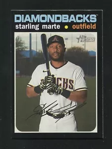 #703 STARLING MARTE, Diamondbacks - 2020 Topps Heritage: SP 205001Ae - Picture 1 of 3