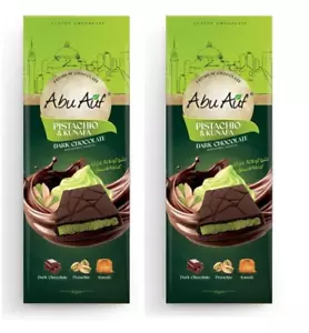 Abu Auf Dark Chocolate Kunafa Pistachio ( 2 Pack X 130 ml ) - Picture 1 of 3