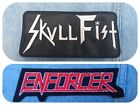 Skull Fist Enforcer embroidered patch heavy metal judas priest saxon motorhead