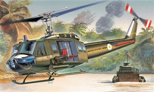 Bell UH-1D Slick Elicottero Helicopter 1:72 Plastic Model Kit ITALERI - Immagine 1 di 1
