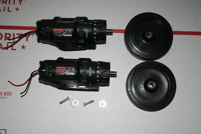New MVP Robotics 12V Motor and 4" Wheel -Set of 2- 550 RPM -12 Volt - RoV -Rc - Image 1 of 4