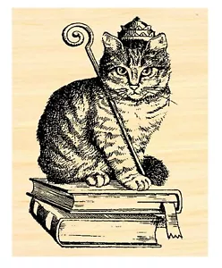 Lesekatze Gummistempel WM P34 - Bild 1 von 2