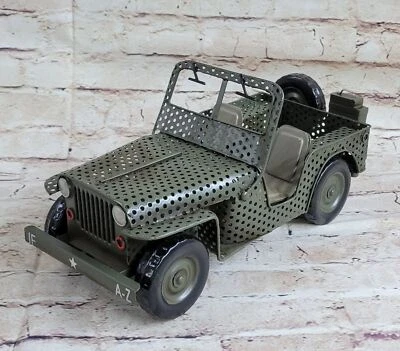 Coche modelo Jeep diecast de metal de alta calidad coche de juguete antiguo para colección hogar Foto 1 de 4