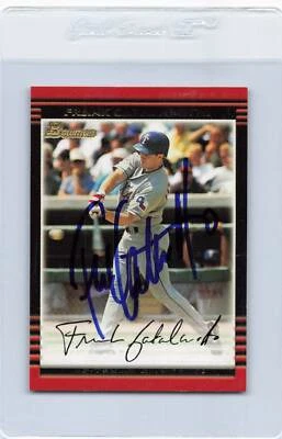 2002 Bowman #77 Frank Catalanotto Rangers Signed Auto *J1197 - Image 1 of 2