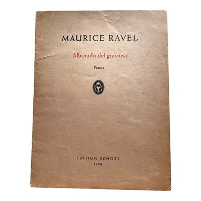 Maurice Ravel Miroirs Piano Sheet Music Schott 1908 inc Alborada del Gracioso - Image 1 of 4