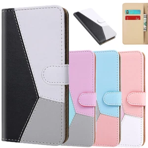 Leather Flip Wallet Phone Cover Case For Samsung A21s S20 FE A42 A51 A71 M31 S21 - Zdjęcie 1 z 16