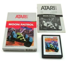 Moon Patrol (Atari 2600, 1983) Rare Label Variant (Box, Cartridge & Manual) NTSC
