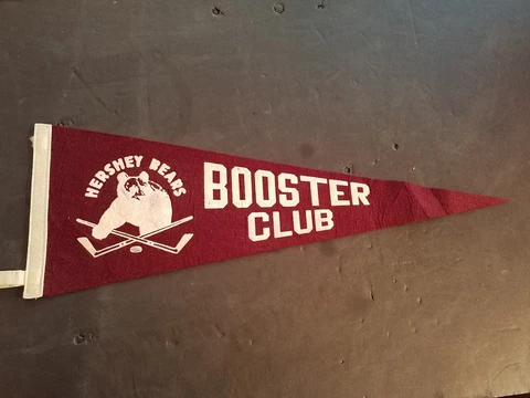 Vintage Hershey Bears Booster Club Pennant Cover