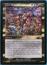Last Stand FOIL Apocalypse HEAVILY PLD Rare CARD (211950) ABUGames
