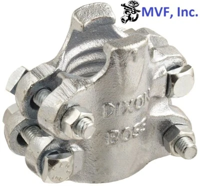 Dixon Boss Hose Clamps B9 for 3/4" Hose I.D. Zinc Plated 2-Bolt, 2-Grips B9