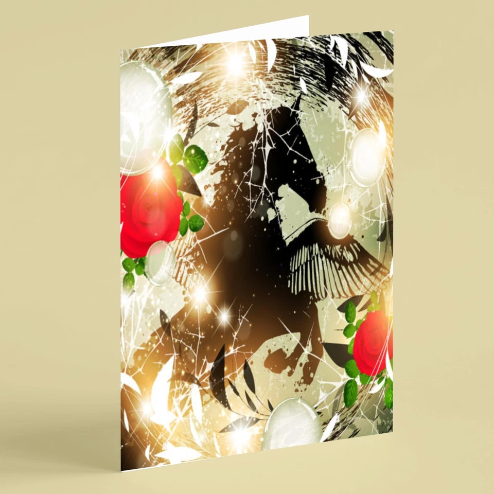 Tarjeta de cumpleaños unicornio y rosas adecuada para mamá esposa hermana hija Foto 1 de 1