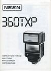 Nissin 360TXP Flash Instruction Manual Original