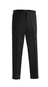 Damen schwarz vorne flach dehnbare Taille Kellnerin Uniform Hose 4 6 8 10 12 14 - Bild 1 von 2