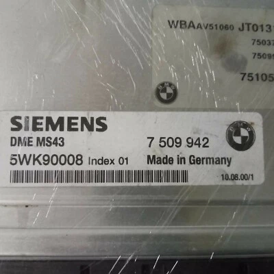 BMW E36 COMPACT (1994-2000) 316I 75KW 3P CENTRALINA MOTORE - Immagine 1 di 3