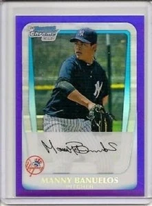 2011 Bowman Chrome Purple Ref Refractor Manny Banuelos Rc # 259/700 - Picture 1 of 1