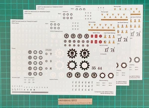 Adeptus Mechanicus Transferblätter x 3 Aufkleber Transfers 40K Warhammer J5 - Bild 1 von 1