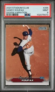 2024 Topps Stadium Club #288 SANDY KOUFAX SP Image Variation PSA 9 MINT - Picture 1 of 2