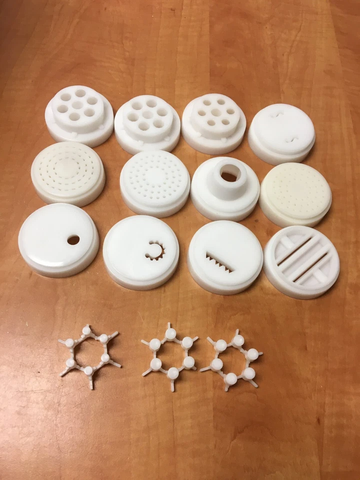 Машина для изготовления макарон Express CTC X2000 сменные штампы диски белый лот из 12 - Изображение 1 из 2