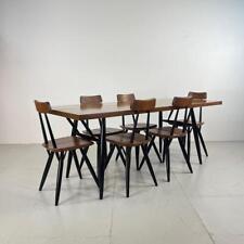 Mitte des Jahrhunderts Vintage Llmari Tapiovaara Pirkka Tisch Und 6 Stühle