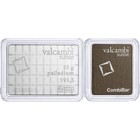 Valcambi 50x1 Gram Palladium CombiBar 1.6075 oz with Assay Card