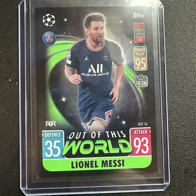 2021-22 Topps Match Attax Out Of This World  Lionel Messi Paris Saint-Germain - Image 1 of 4