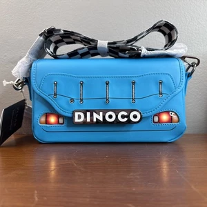 Loungefly Disney Pixar CARS Lightning McQueen DINOCO Light-up Crossbody Blue - Picture 1 of 19