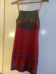 Mini Vestido Vintage Rampage Natación Verano Paisley Nativo Festival Años 90 Y2K Mujer S - Imagen 1 de 11