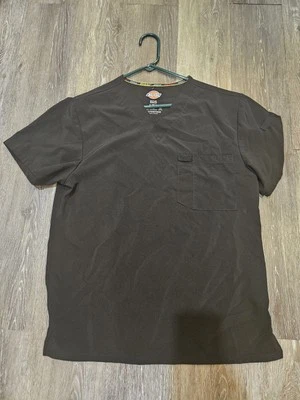 Blusa Médica Dickies Para Hombre Cuello en V Talla Pequeña Negra Foto 1 de 4