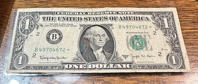 1963-B $1 FRN Barr Note Star Note* Best Price Ebay CHRC - Image 1 of 2