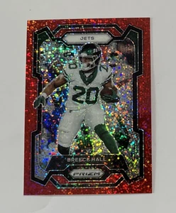BREECE HALL 2023 PANINI PRIZM FOOTBALL RED SPARKLE NY JETS #232 🏈🏈 - Picture 1 of 2