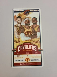 Cleveland Cavaliers Metal Commemorative Ticket 2015-2016 Season LeBron James  - Picture 1 of 2