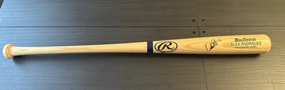 Autógrafo de murciélago firmado por Alex Rodríguez automático Foto 1 de 4