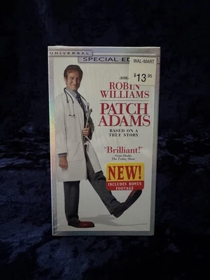 Patch Adams (VHS, 1999, Extra footage/ Special Edition) - SEALED - Image 1 of 4