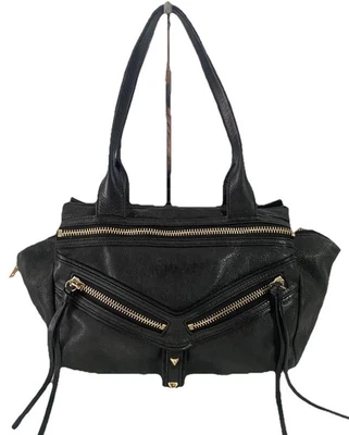 Bolso de hombro Hobo de cuero Botkier negro mediano Foto 1 de 4